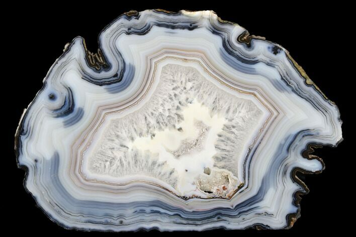 Polished Banded Agate Slice #184921